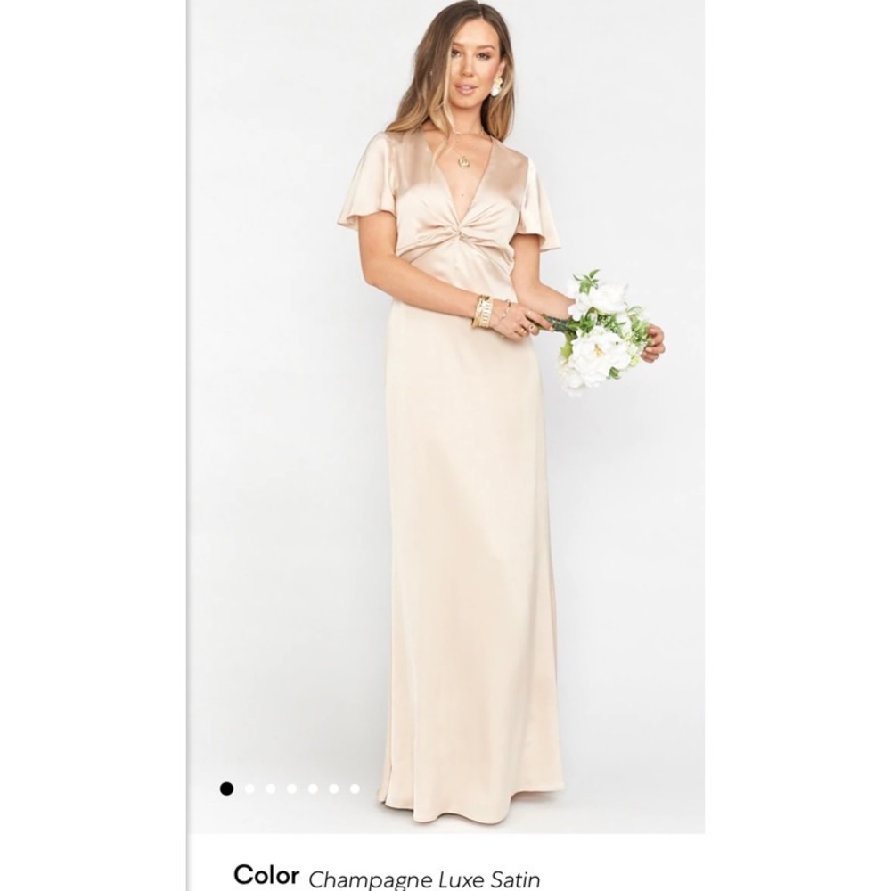 Show Me Your Mumu- Rome Twist Gown. Size XL. Color: Champagne. New with tags